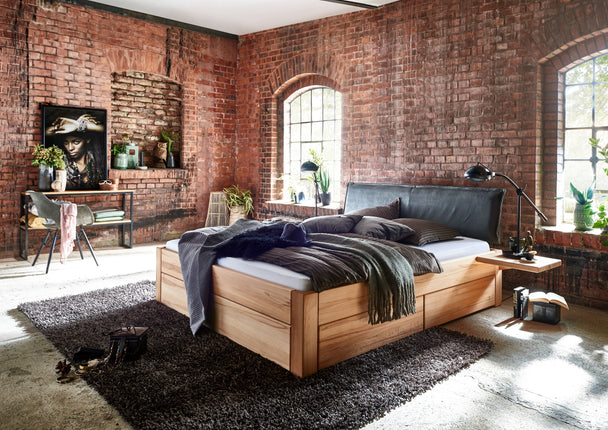 Tjoernbo - Easy Sleep Schubkastenbett aus massiver Wildeiche