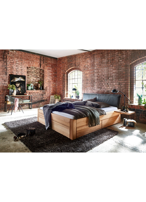 Tjoernbo - Easy Sleep Schubkastenbett aus massiver Wildeiche