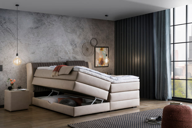 Brinkhaus Boxspringbett beige Stauraum klappbar