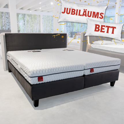 Boxspringbett Jubi - Boxspringbett mit Brinkhaus Florenz TTFK Matratze / 180x200
