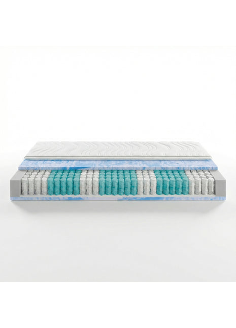 Bretagne Hybridmatratze | 7 Zonen Tonnentaschenfederkern & Gelschaumauflage