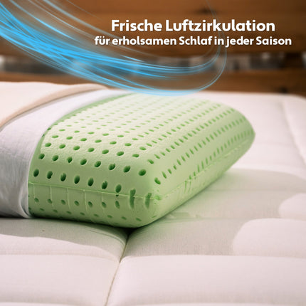 Green Papaya® - Green Pillow Kissen | Nackenstützkissen | Green Memory-Schaum Visco Kissen