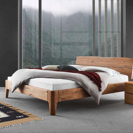 Oak Holzbett - Massivholz Charme, Modernes Design-Holzbett