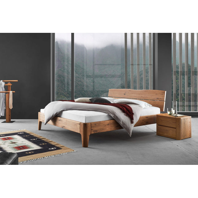 Oak Holzbett - Massivholz Charme, Modernes Design-Holzbett