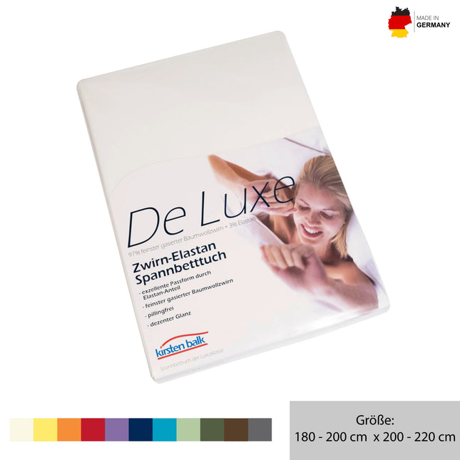 De Luxe Zwirn Spannbetttuch (240 gr.) - Kirsten Balk (180-200 x 200-220 cm)