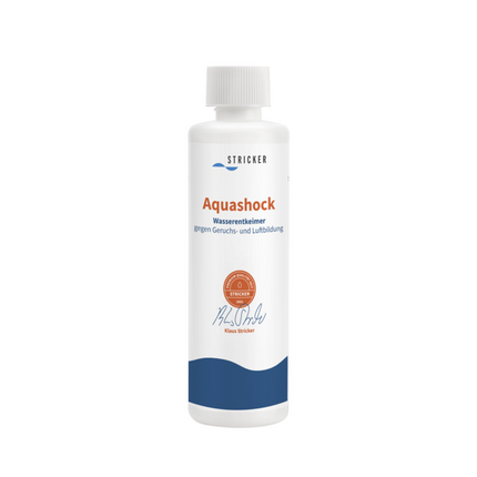 Aquashock Entkeimende Wasserbehandlung Entkeimer Stricker Chemie 250 ml