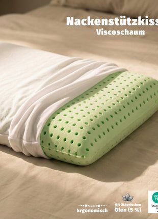 Green Papaya® - Soap Pillow Kissen | Nackenstützkissen | Green Memory-Schaum Visco Kissen