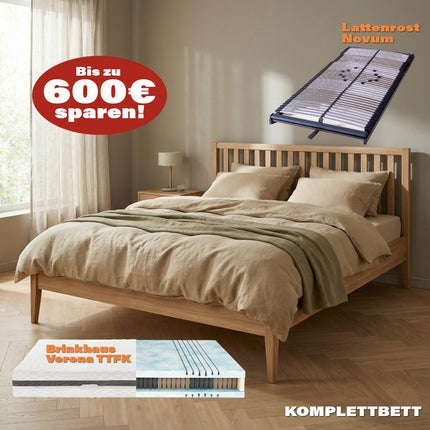 Komplettbett „Zaira Design Charme“ + Brinkhaus Verona TTFK + Lattenrost