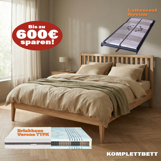 Komplettbett „Zaira Design Charme“ + Brinkhaus Verona TTFK + Lattenrost