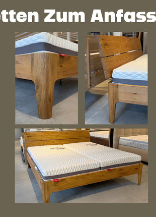 Oak Holzbett - Massivholz Charme, Modernes Design-Holzbett