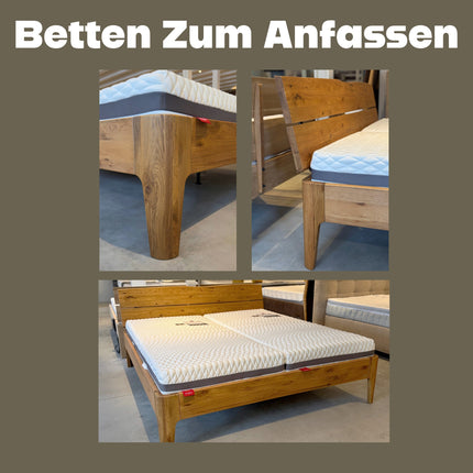 Oak Holzbett - Massivholz Charme, Modernes Design-Holzbett