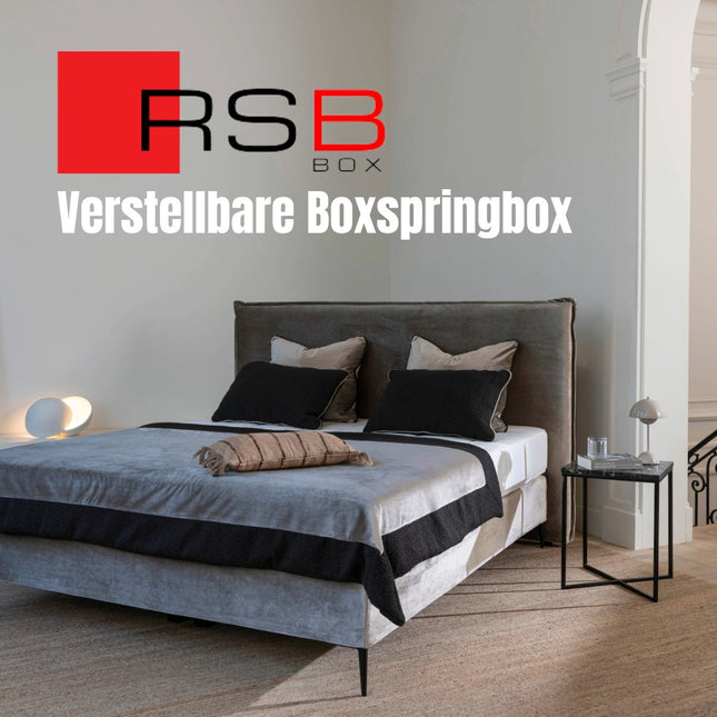 RSB BOX Orthopädisches Boxspringbett – Einstellbar & anpassbar für ergonomischen Schlaf