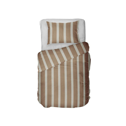 Kayori Bettbezug Dasshu Baumwollsatin – Taupe