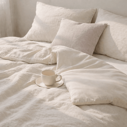Kayori Bettbezug Rinen Leinen – Sand