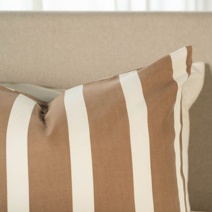 Kayori Bettbezug Dasshu Baumwollsatin – Taupe