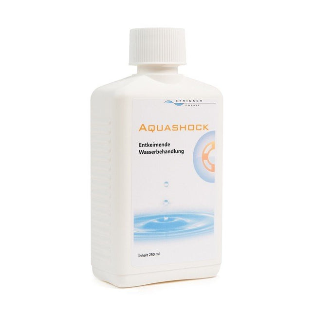 Aquashock Entkeimende Wasserbehandlung Entkeimer Stricker Chemie 250 ml